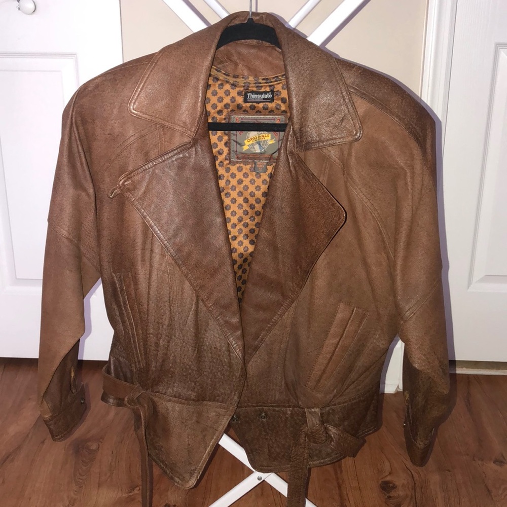 Vintage Adventure Bound Thinsulate Leather Jacket